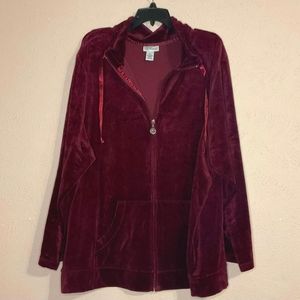 3XL Cute Red Liz & Me Suede jacket